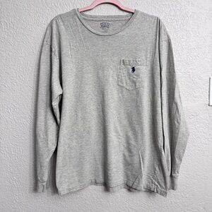 Polo Ralph Lauren Gray Long Sleeve Shirt Men’s Large L Classic Fit
